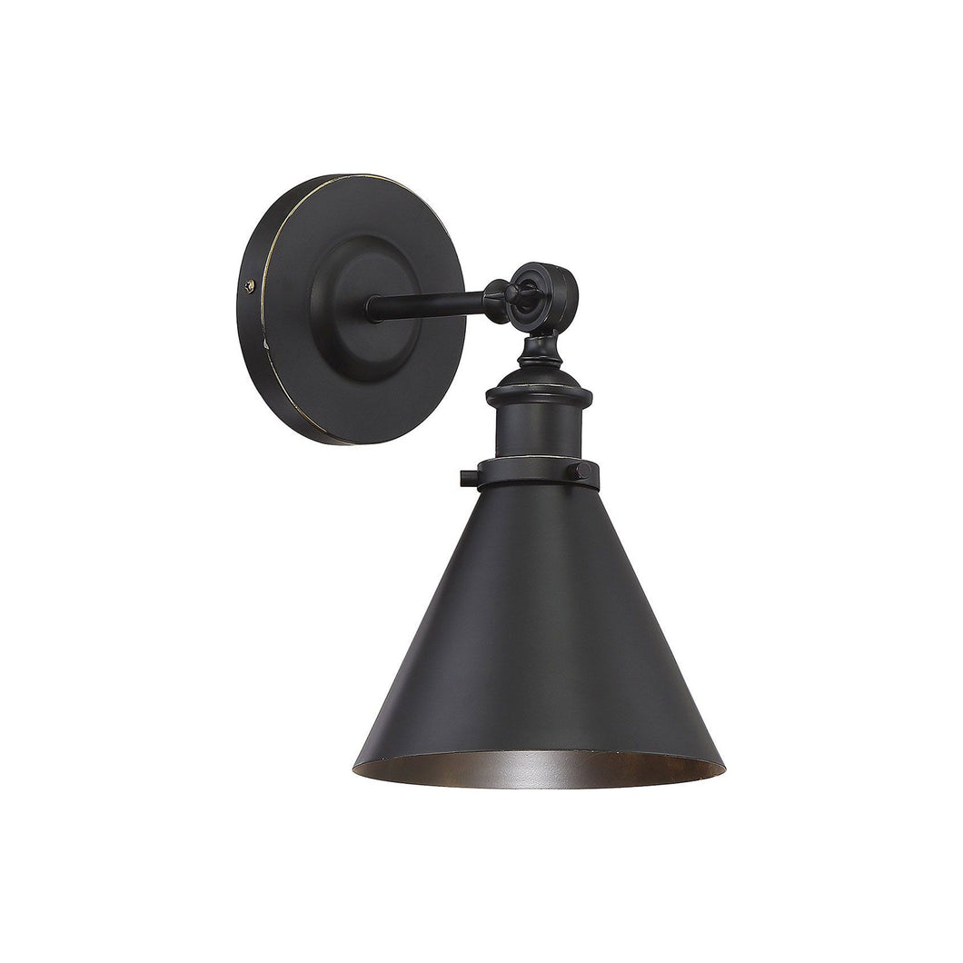 Glenn Adjustable Wall Light in Classic Bronze.