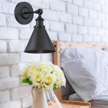 Load image into Gallery viewer, Glenn Adjustable Wall Light in bedroom.
