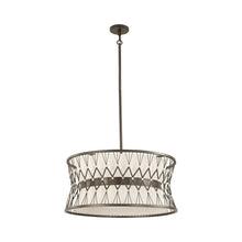 Load image into Gallery viewer, Joliet Drum Pendant Light in Detail.
