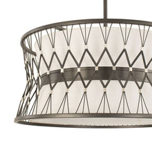 Load image into Gallery viewer, Joliet Drum Pendant Light in Detail.
