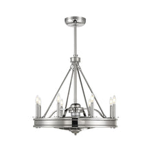 Load image into Gallery viewer, Lyon Fan D&#39;Lier in Polished Nickel.
