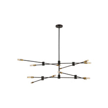 Load image into Gallery viewer, Lyrique Chandelier in Bronze (12-Light).
