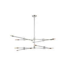 Load image into Gallery viewer, Lyrique Chandelier in Polished Nickel 12-Light).
