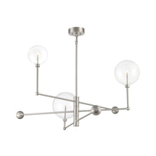Load image into Gallery viewer, Meridian Glass Chandelier in Detail.
