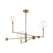 Load image into Gallery viewer, Meridian Glass Chandelier in Detail.
