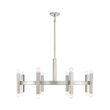 Load image into Gallery viewer, Meridian M100103 Chandelier in Brushed Nickel.
