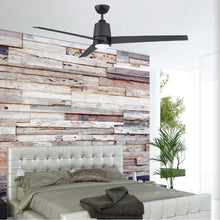 Load image into Gallery viewer, Meridian M2013 LED Ceiling Fan in bedroom.
