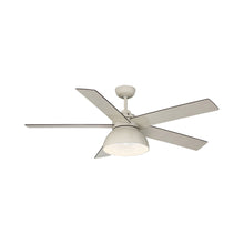 Load image into Gallery viewer, Meridian M2014 LED Ceiling Fan in Distressd White.
