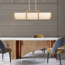 Load image into Gallery viewer, Orleans Linear Pendant Light in office.
