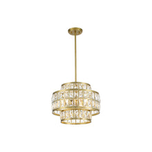 Load image into Gallery viewer, Renzo Pendant Light in Warm Brass (3-Light).
