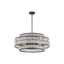 Load image into Gallery viewer, Renzo Pendant Light in Matte Black (6-Light).

