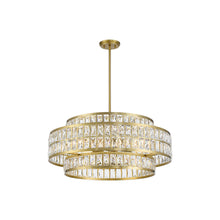 Load image into Gallery viewer, Renzo Pendant Light in Warm Brass (6-Light).

