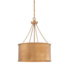 Load image into Gallery viewer, Rochester Pendant Light in Gold Patina (4-Light).
