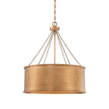 Load image into Gallery viewer, Rochester Pendant Light in Gold Patina (6-Light).
