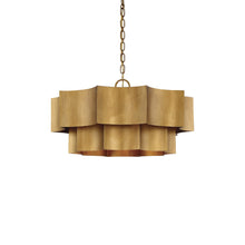 Load image into Gallery viewer, Shelby Pendant Light in Gold Patina(6-light).
