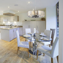Load image into Gallery viewer, Taurus Fan D&#39;Lier in dining room.

