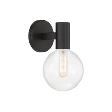 Load image into Gallery viewer, Wright Bath Wall Light in Matte Black.
