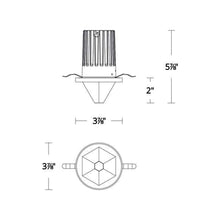 Load image into Gallery viewer, Arles LED Recessed Light - line drawing.
