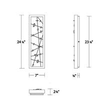 Load image into Gallery viewer, Dreamcatcher Outdoor LED Wall Light - line drawing.
