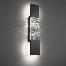 Load image into Gallery viewer, Glacier Outdoor LED Wall Light in Detail.
