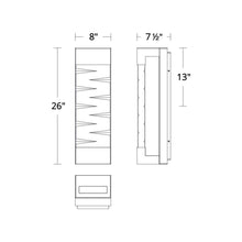 Load image into Gallery viewer, Labrynth Outdoor LED Wall Light - line drawing.
