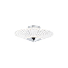 Load image into Gallery viewer, Origami LED Flush Mount Ceiling Light in Chrome (Small).
