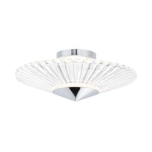 Load image into Gallery viewer, Origami LED Flush Mount Ceiling Light in Chrome (Large).
