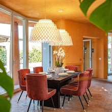 Load image into Gallery viewer, Charlotte Half Pendant Light in living room.
