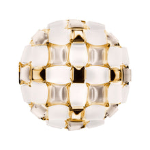 Load image into Gallery viewer, Mida Ceiling / Wall Light in White/Gold (Medium).
