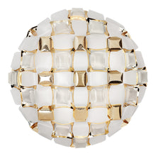 Load image into Gallery viewer, Mida Ceiling / Wall Light in White/Gold (Large).
