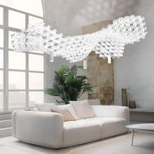 Load image into Gallery viewer, Nuvem Module Suspension Light in living room.
