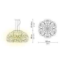 Load image into Gallery viewer, Quantica Pendant Light - line drawing.

