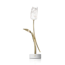 Load image into Gallery viewer, Tulip LED Table Lamp in White.
