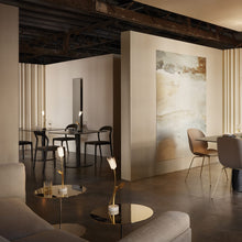 Load image into Gallery viewer, Tulip LED Table Lamp in living room.
