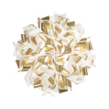 Load image into Gallery viewer, Veli LED Ceiling / Wall Light in White/Gold (Medium).
