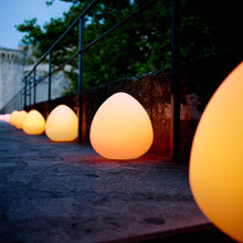 Load image into Gallery viewer, Rock Bluetooth Outdoor LED Table Lamp in Outside Area.
