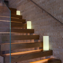 Load image into Gallery viewer, Tower LED Floor Lamp in living room.
