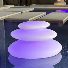 Load image into Gallery viewer, Zen Floating Bluetooth Outdoor LED Lamp in Detail.
