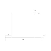 Load image into Gallery viewer, Fino™ LED Pendant Light - line drawing.
