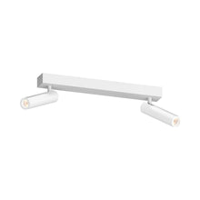Load image into Gallery viewer, Haim Aimable LED Double Flush Mount Ceiling Light in Textured White.
