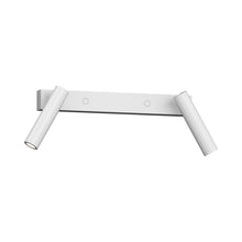 Load image into Gallery viewer, Haim Aimable LED Double Wall Light in Textured White.
