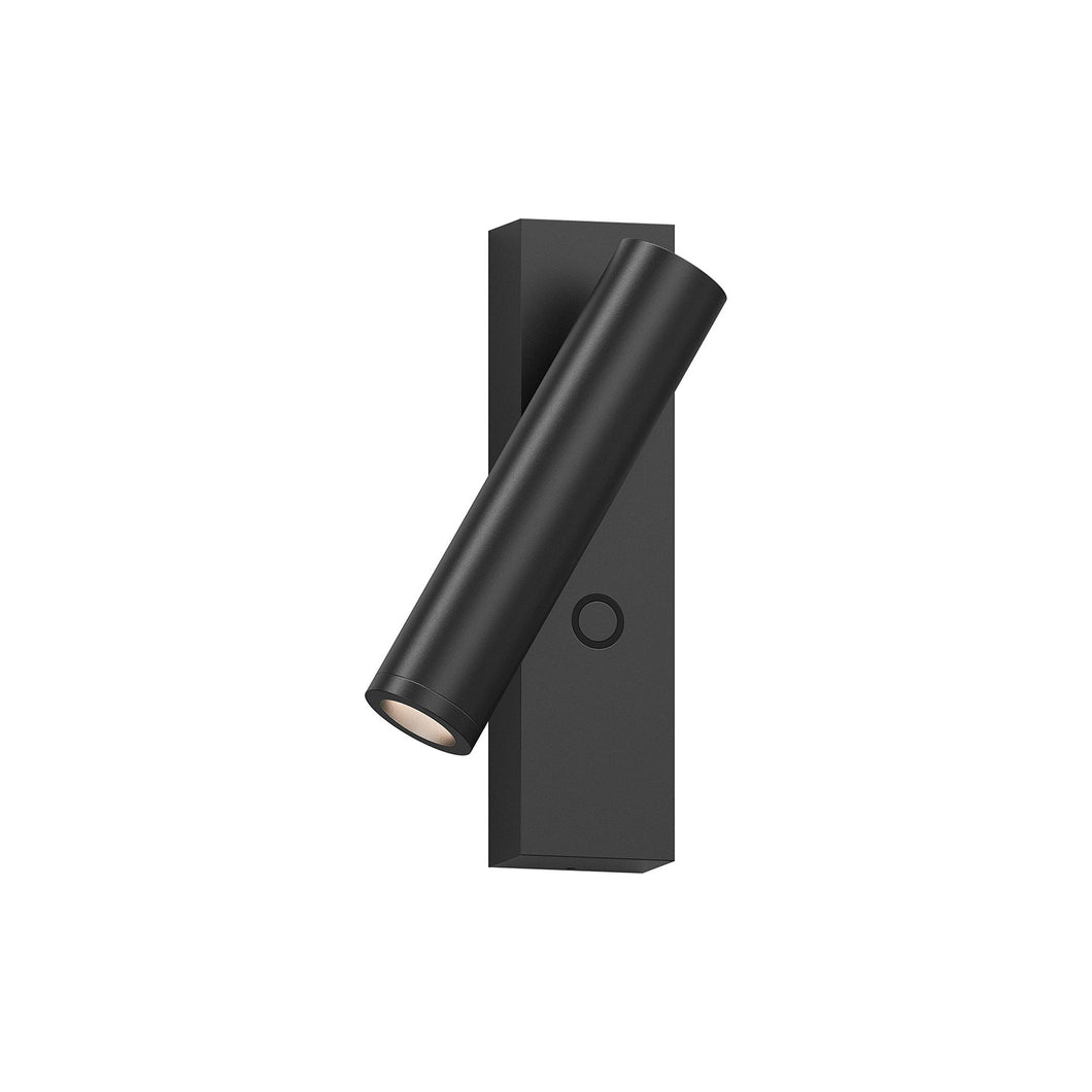 Haim Aimable LED Wall Light in Textured Black (Single/Without Uplight).