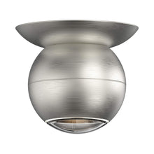 Load image into Gallery viewer, Hemisphere LED Flush Mount Ceiling Light in Natural Anodized.
