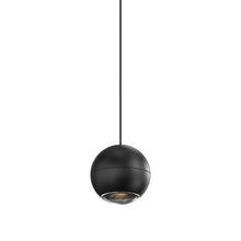 Load image into Gallery viewer, Hemisphere LED Pendant Light in Textured Black (1-Light).
