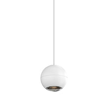 Load image into Gallery viewer, Hemisphere LED Pendant Light in Textured White (1-Light).
