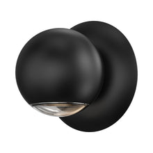 Load image into Gallery viewer, Hemisphere LED Wall Light in Textured Black (One Side).
