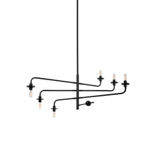 Load image into Gallery viewer, Atelier Pendant Light in Satin Black (6-Light).
