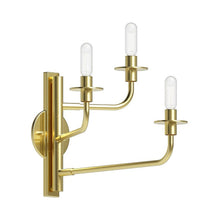 Load image into Gallery viewer, Atelier Wall Light in Satin Brass.
