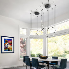 Load image into Gallery viewer, Ballet™ Spreader LED Multi Light Pendant Light in dining room.

