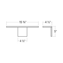 Load image into Gallery viewer, Base LED Wall Light - line drawing.
